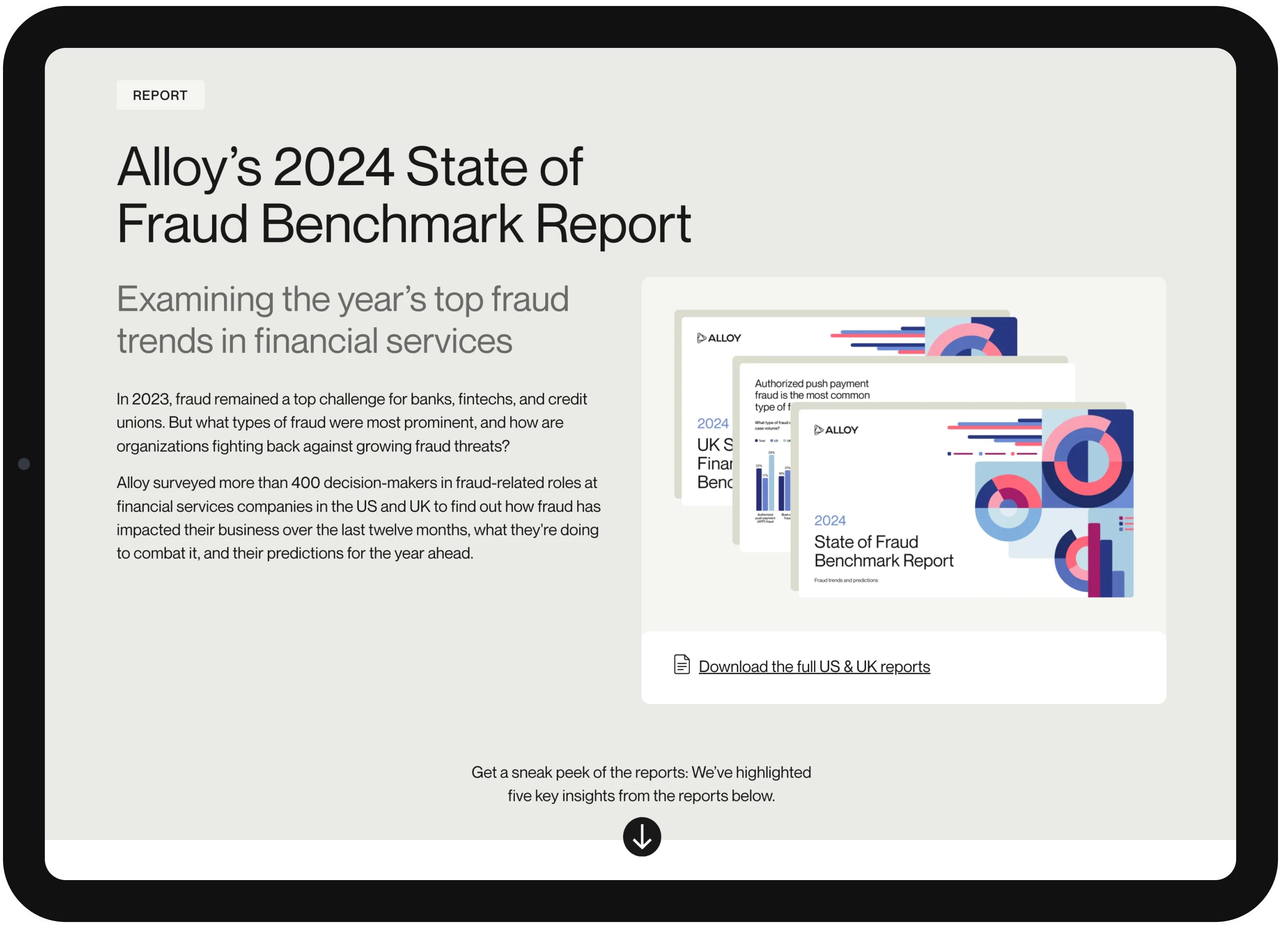 Screenshots of the Alloy website